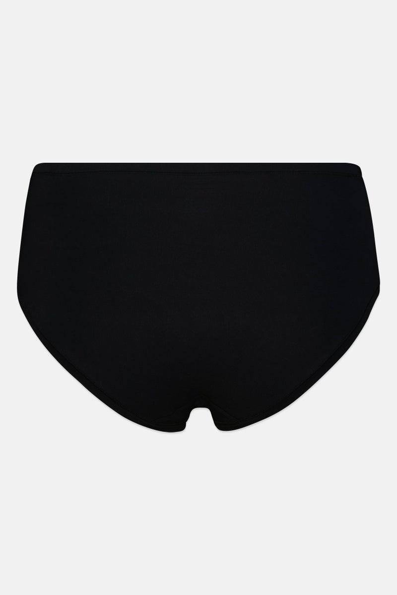Rene Rofe Essentials By Rene Rofe Women 5 Pieces Solid Hi-Waist Thong Panties, Multicolor - Image 4