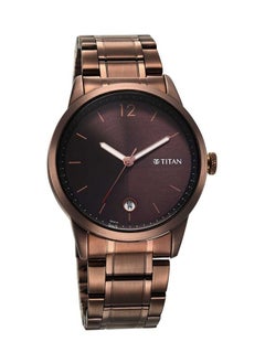 TITAN Neo Splash Brown Dial Analog Stainless Steel Strap Watch For Men 1806Qm03  - Image 2