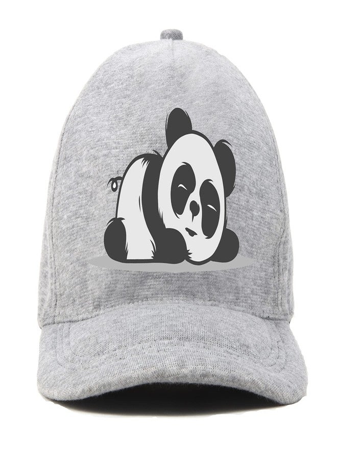 PrimeBox Edgy Fashion Accessory All Genders Trendy Cap Bold Fashion Statement (Print Panda Sleeping) - Image 1