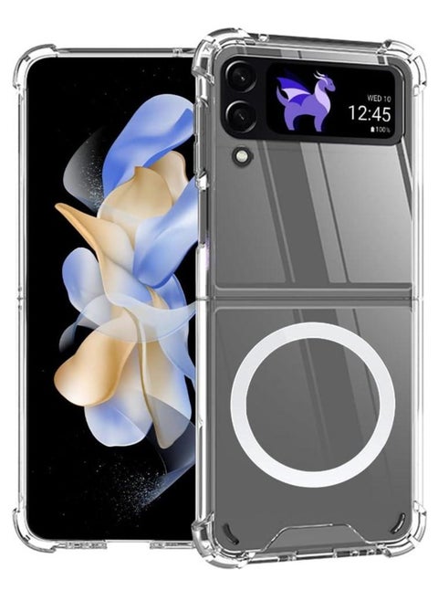 COCER Samsung Galaxy Z FLIP 4 TPU Magsafe Phone Case - Clear