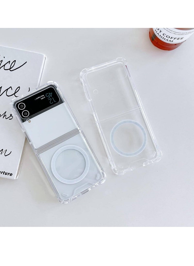 Generic - COCER Samsung Galaxy Z FLIP 4 TPU Magsafe Phone Case - Clear - Image 1