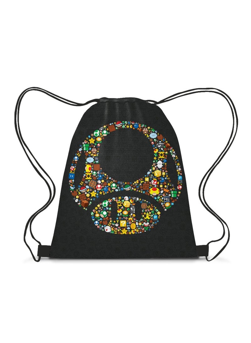 Mario Drawstring Bag Backpack 35*45cm