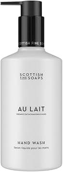 Scottish Fine Soaps Au Lait Hand Wash 300ml Gentle Cleansing Liquid Hand Soap with Milk Extracts and Panthenol - Image 1