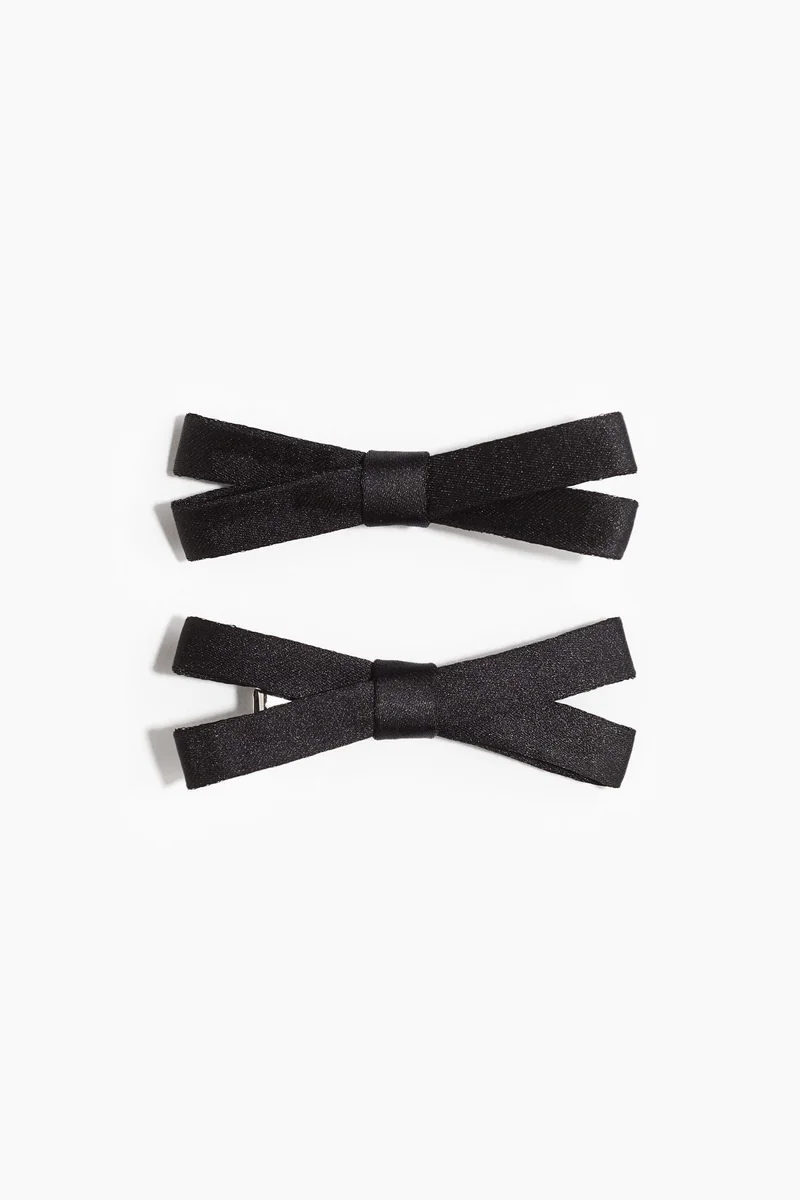 H&M 2-pack bow hair clips