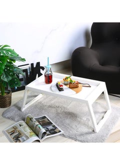 DANUBE HOME طاولة تقديم الإفطار لوريتا بي إس بيضاء 67.5 × 35.5 × 26 سم Fy23042  - Image 5