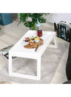 DANUBE HOME طاولة تقديم الإفطار لوريتا بي إس بيضاء 67.5 × 35.5 × 26 سم Fy23042  - Image 3