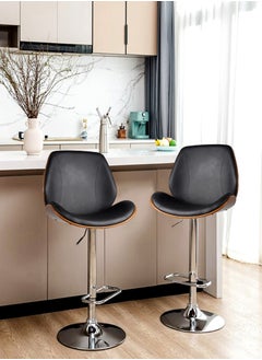 Generic Barstools Swivel Bar Stools Modern Counter Height Barstools Height Adjustable Kitchen Counter Stool  - Image 5