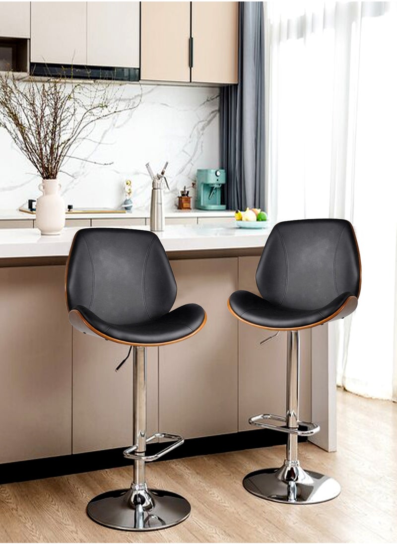 Generic - Barstools Swivel Bar Stools Modern Counter Height Barstools Height Adjustable Kitchen Counter Stool - Image 1