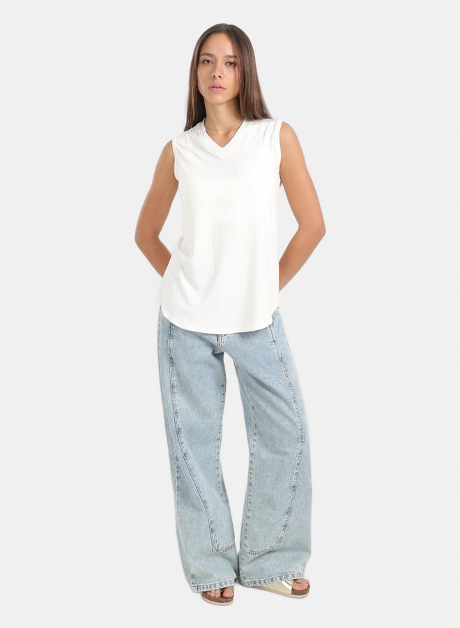 V-Neck Sleeveless T-Shirt
