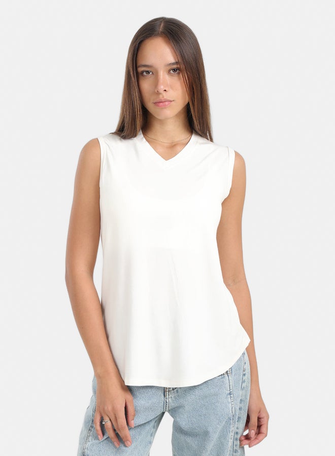 V-Neck Sleeveless T-Shirt