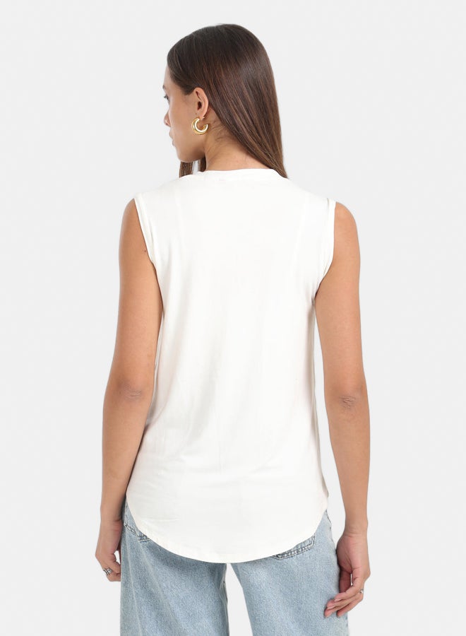 V-Neck Sleeveless T-Shirt