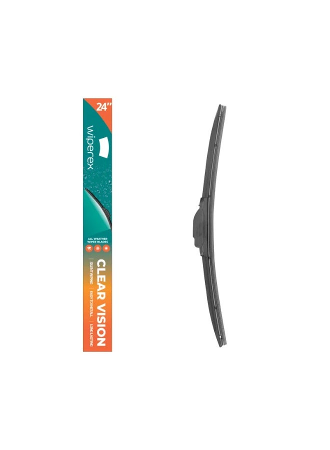 ويبيركس WiperEX Premium Wiper Blade 24" – Silent, Smooth Wipe, No Marks, Wind Lift Resistant, Durable Rubber - Image 1