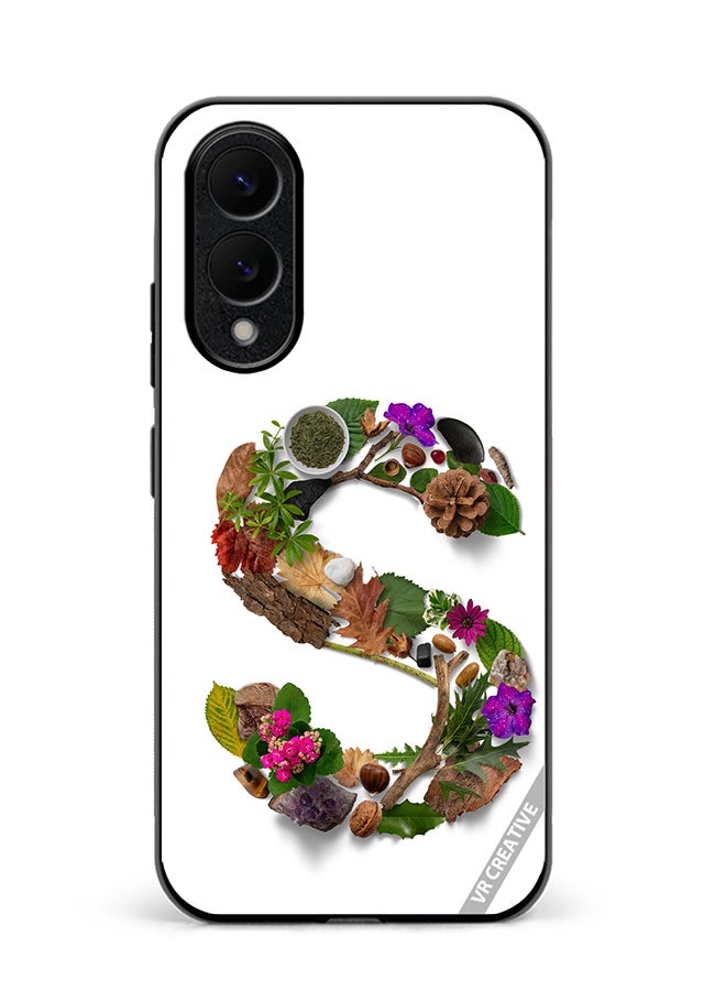 VR CREATIVE Protective Case Cover For Samsung Galaxy S25 Edge Alphabet S Design Multicolour