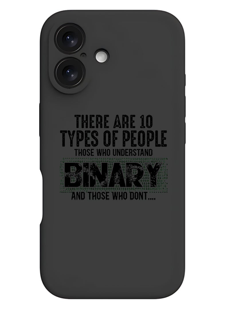 Theodor Protective Slim Fit Case Liquid Silicone Cover with Full Body Protection Anti-Scratch Shockproof Case For Apple iPhone 17 (Black) Binary Black - Image 1