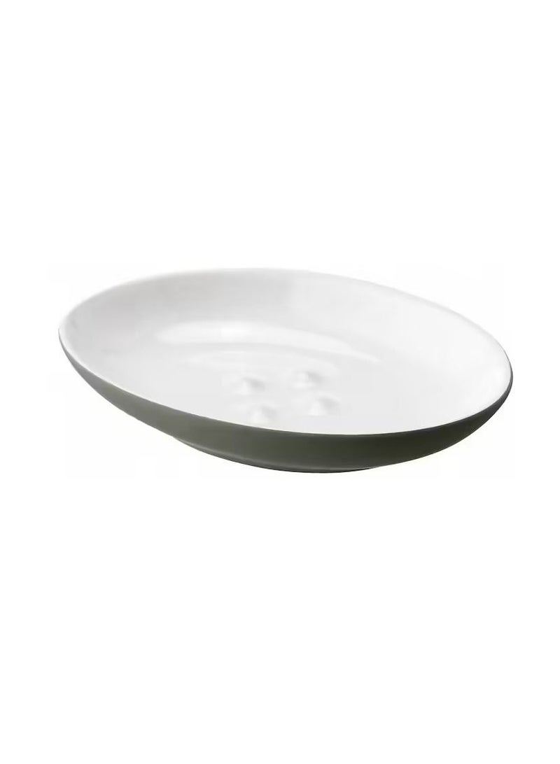 Soap dish, grey-green - Image 1