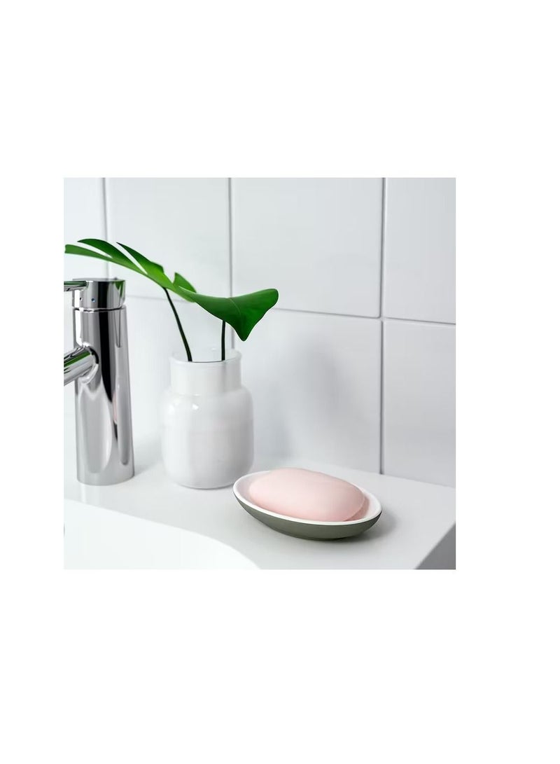 Soap dish, grey-green - Image 2