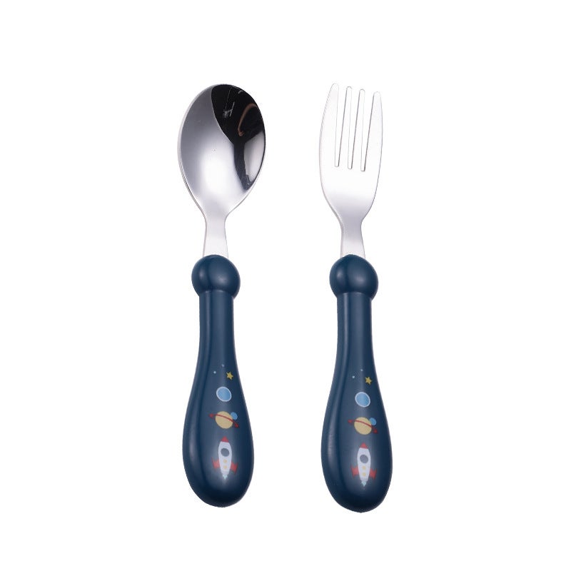304 Stainless Steel Kids Spoon and Fork Set - Image 5