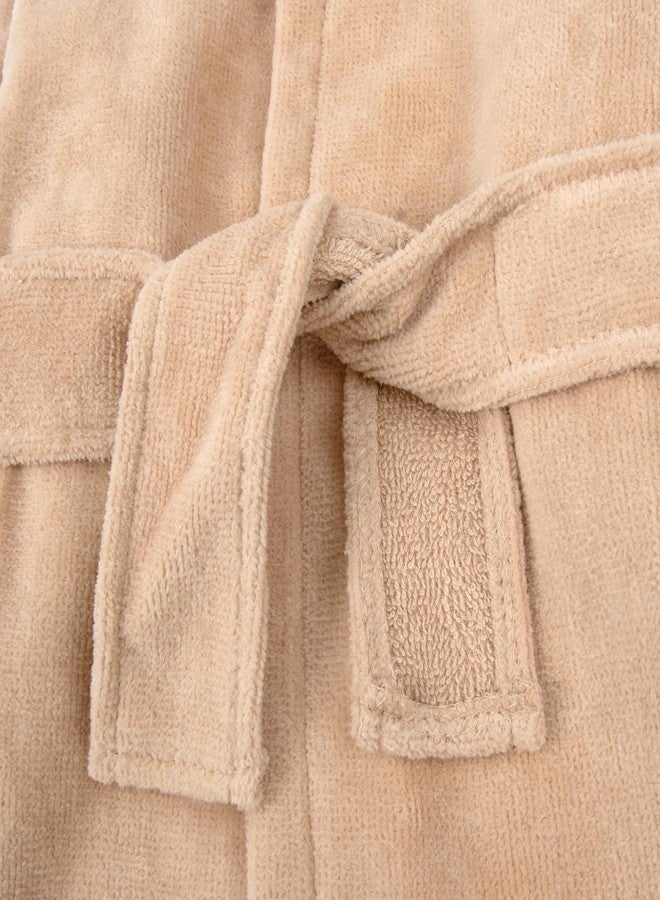 Baby Essentials Hooded Baby Animal Bathrobe with Tie Closure for Newborns and Infants 0-9 Months (US, Age, 0 Months, 9 Months, Delightful Deer) - Image 4