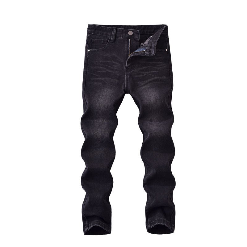 New Fashion Trendy Korean High Street Boys' Ripped Jeans Casual Long Pants For Older Children - Image 1