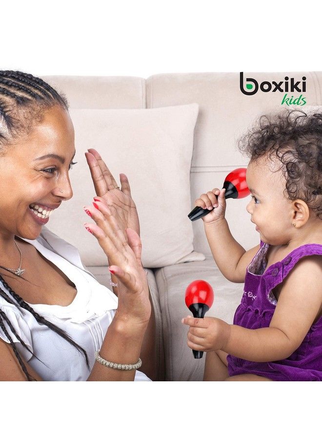 Boxiki kids مجموعة آلات موسيقية مكونة من 16 قطعة تعليمية وموسيقية للأطفال مع طنبورة وماراكاس وكاستانيت وأكثر لتطوير المهارات الحركية الدقيقة للأطفال من 3 سنوات فما فوق - Image 3