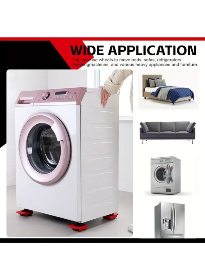 5-Pack Heavy Duty Furniture Lifter Kit - 330LB Capacity Moving System for Couches/Beds/Appliances | No Battery Needed | Non-Slip PU Pads & Adjustable Height Tools - Image 4