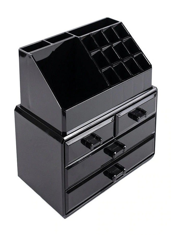 علبة تخزين بسعة كبيرة تصلح كمنظم للمكياج ومستحضرات التجميل - Image 3