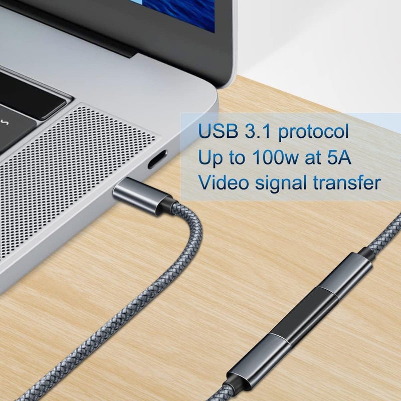 Basesailor محول USB C أنثى إلى أنثى 3-pack، USBC 3.1 10Gbps 100W PD موصل لتوصيل كابلين من نوع C، متوافق مع Thunderbolt 3 موصل تمديد لأجهزة USB-C، iPhone 16 - Image 4