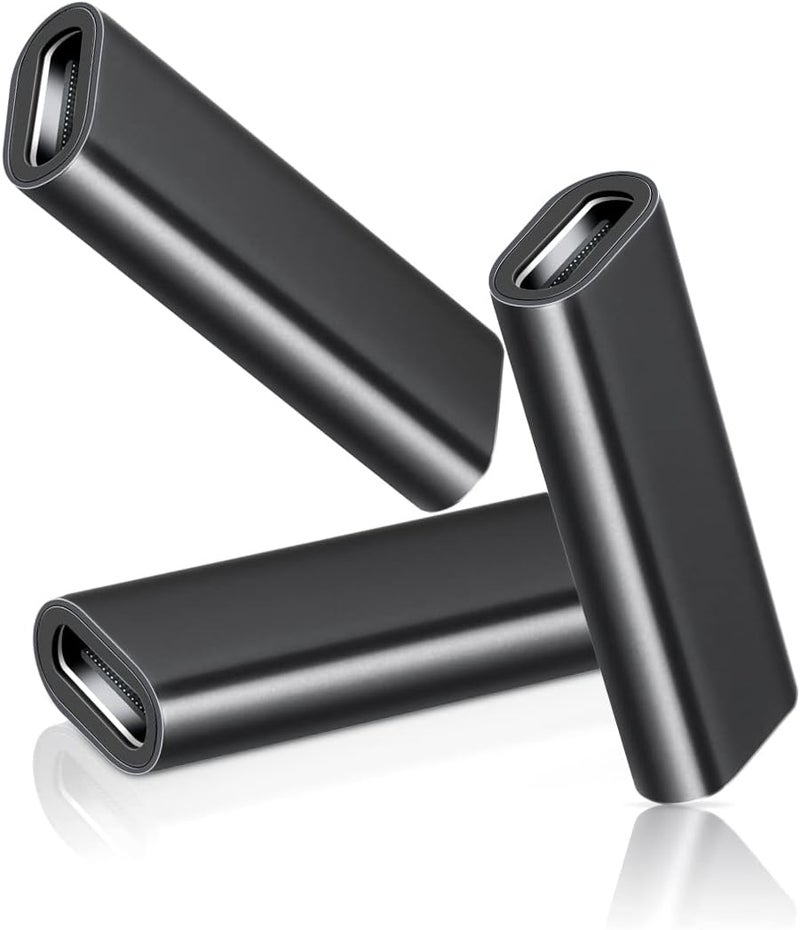 Basesailor محول USB C أنثى إلى أنثى 3-pack، USBC 3.1 10Gbps 100W PD موصل لتوصيل كابلين من نوع C، متوافق مع Thunderbolt 3 موصل تمديد لأجهزة USB-C، iPhone 16 - Image 1