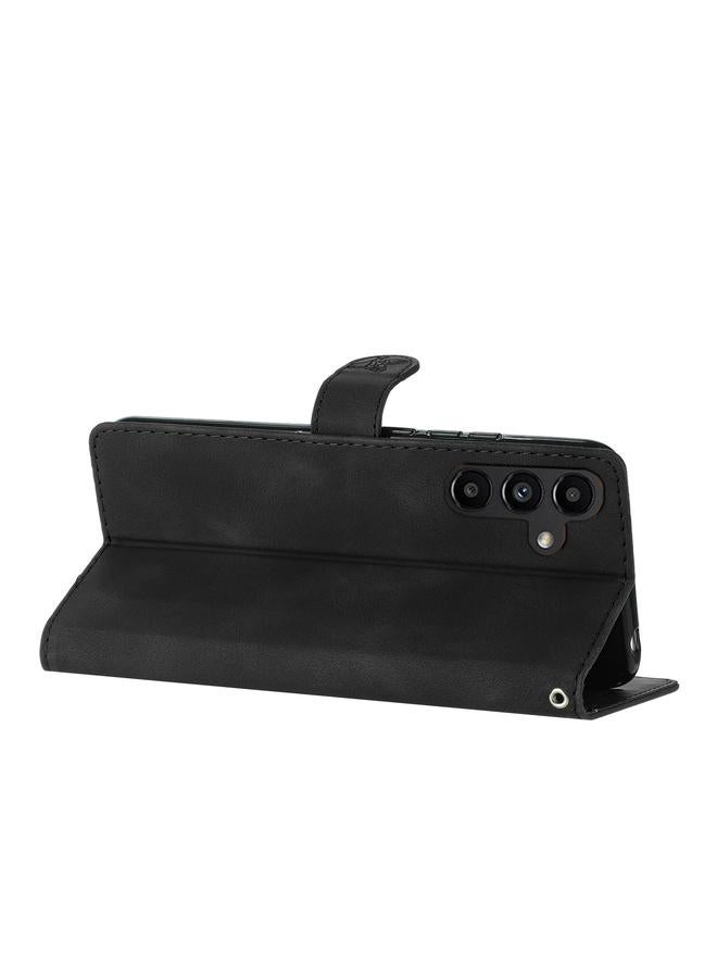 S-TOP Case For Samsung Galaxy A04s Flower Butterfly Embossing Pattern Leather Phone Case - Image 5