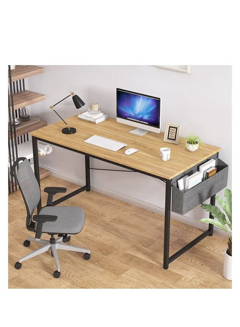 AGD Modern And Simple Computer Desk Labtop Table 100cm Home Office Workstation Writing Study Desk With Storage Bag - Image 2