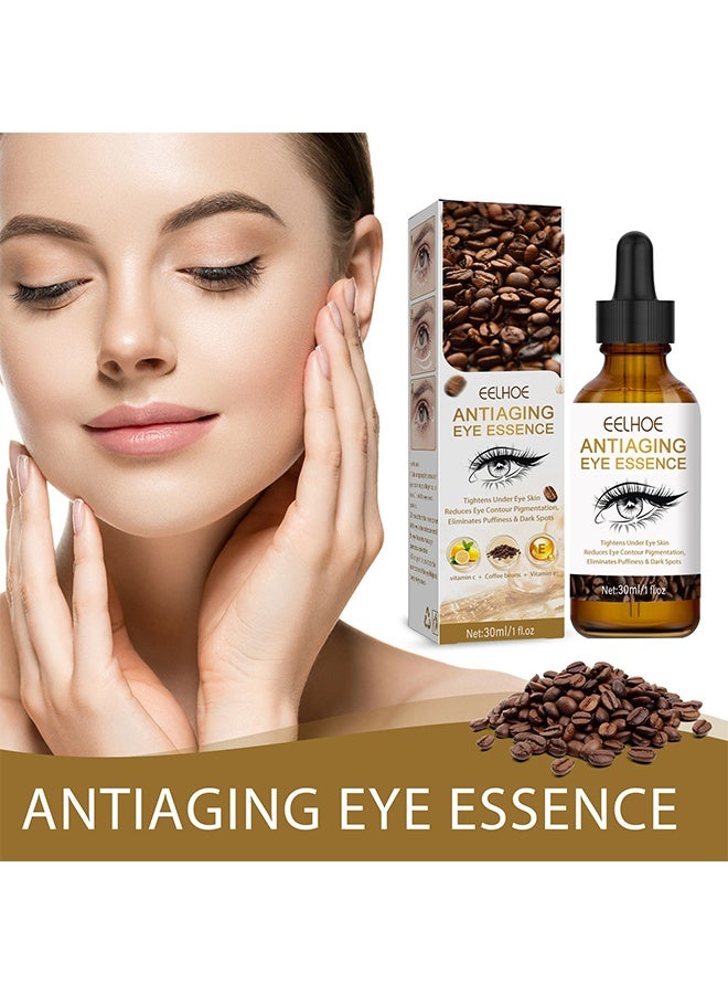 إيلهو مصل شد العين المضاد للشيخوخة - الكافيين ، حمض الهيالورونيك ، الكولاجين والكافيين لشد وتقليل الانتفاخ والهالات السوداء والتجاعيد والخطوط الدقيقة حول العينين 30 مل - Image 4