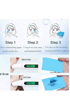 Clean & Clear Oil-absorbing Sheet Face Oil Blotting Paper, 110 Pieces Same Series with Clean And Clear 1 Blue and 1 Pink  - Image 5