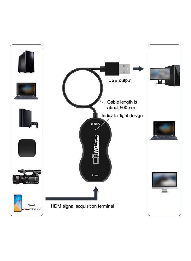 NIBEMINENT USB 2.0 Capture Card Black - Image 2