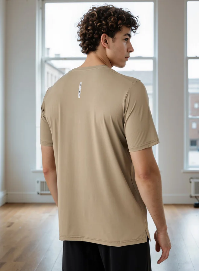 Splash Active  Regular Fit Crew Neck T-shirt for Men | Best Price UAE