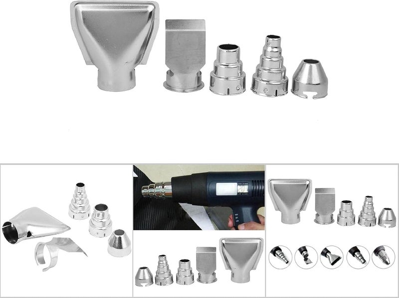 5pcs Hot Air Nozzles Stainless Steel Heat Nozzles Kit for 35mm Diameter Interface Heat Firearm - Image 4