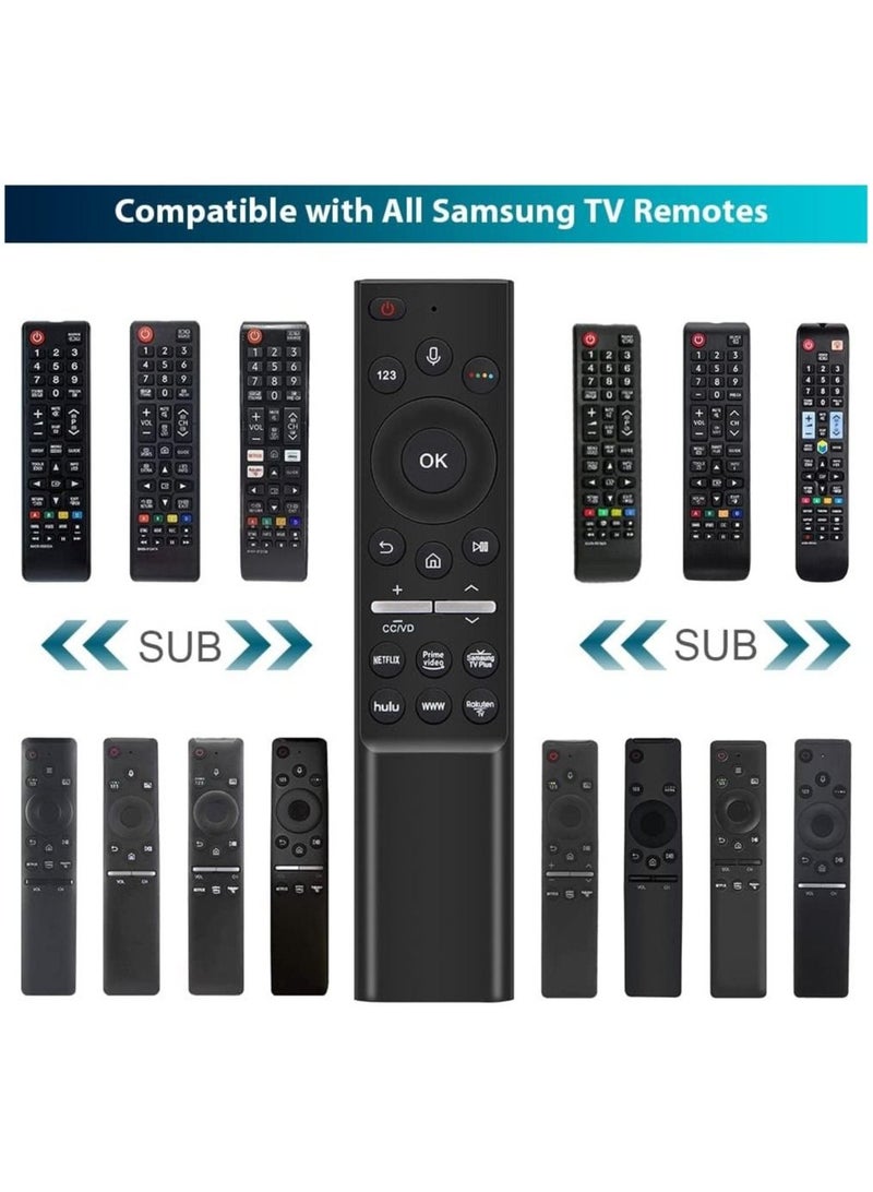 Voice Bluetooth Universal Remote Control for All Samsung Smart LCD LED UHD QLED 4K HDR TVs with Netflix, Prime Video, Samsung TV Plus, hulu, WWW, Rakuten-TV Buttons - Image 3