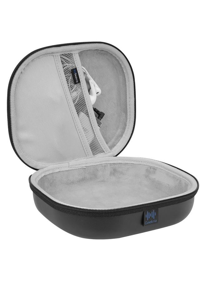 Geekria Shield Headphones Case Compatible with Skullcandy Crusher ANC 2/Evo, Hesh ANC, Replacement Hard Shell Travel Carrying Bag with Cable Storage (Black) - Image 2