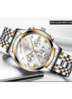 FNGEEN BINBONG 4006 Men Watches Top Brand Luxury Waterproof Date Clock Male Steel Strap Casual Quartz Watch Sports Wrist Watch Men  - Image 3