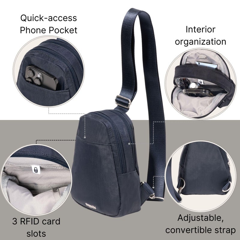 Baggallini Double Zip Mini Sling - Image 4