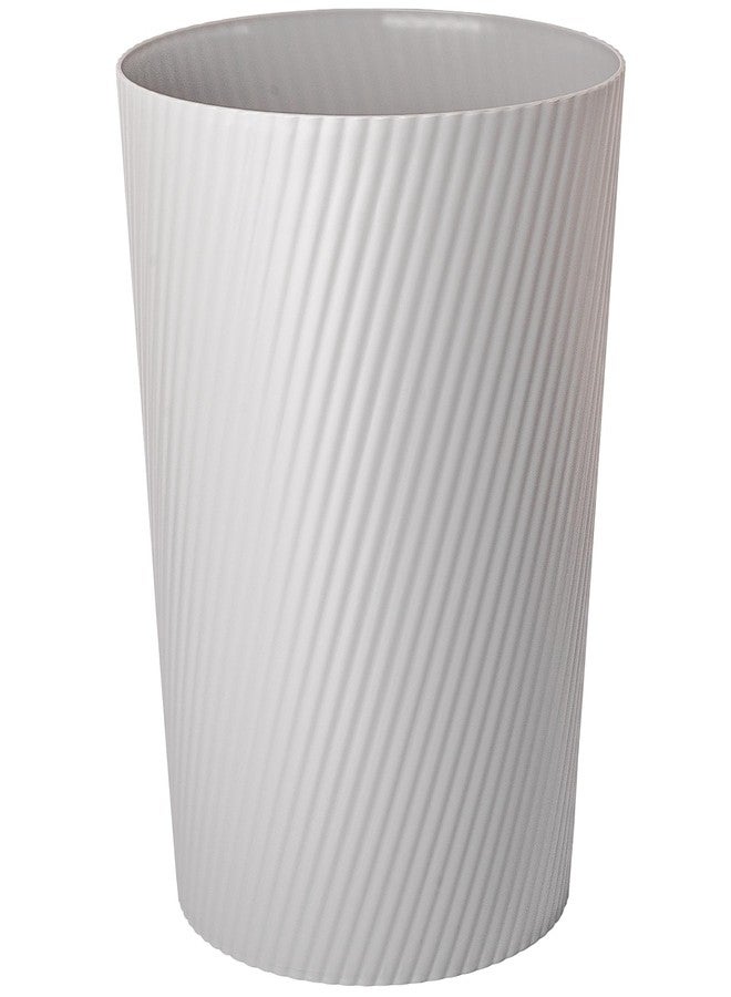 UUJOLY Small Trash Can Wastebasket Garbage Can Container Bins for Bathrooms, Laundry Room, Kitchens, Offices, Kids Rooms, Dorms (Grey) - Image 1