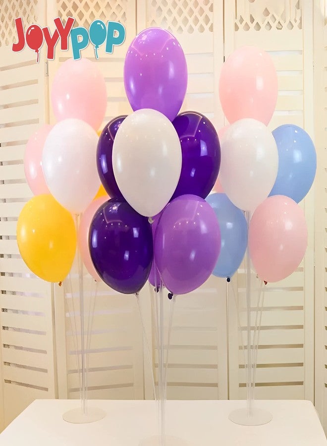 JOYYPOP 12 Sets Balloon Stand Kit For Table, Balloon Sticks with Base Birthday Graduation Party Decorations Wedding - Image 5