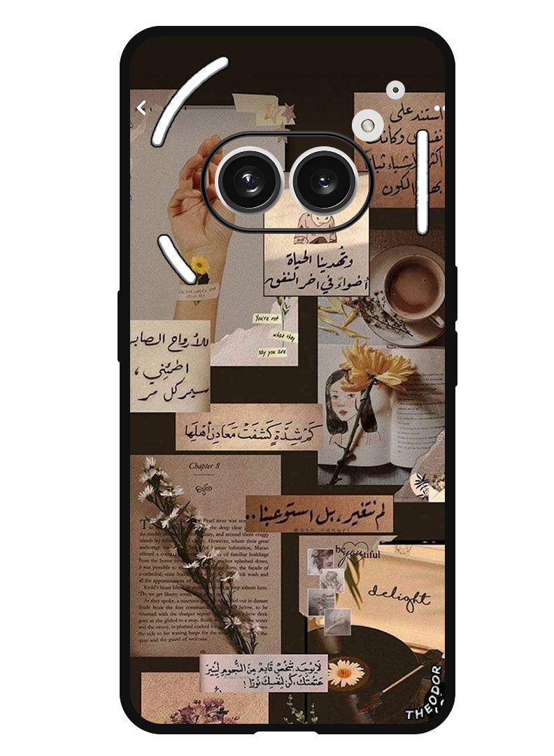 Theodor Protective Case Anti Scratch Shock Proof Bumper Cover For Nothing Phone (2A) Plus - Nothing Phone (2A) Arabic Design (161) - Image 1