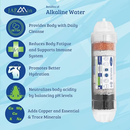 Japmin 8” Alkaline Water Filter Cartridge | Convert RO Water Purifier into Alkaline Water Purifier | 6000L Life - Image 4