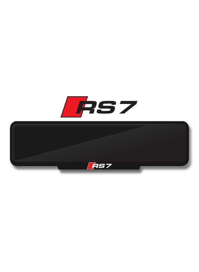 DXBSTAMPS Custom Audi RS7 Number Plate Frame – Sporty Black Finish – Available in 3 Sizes – Easy Fixing – Stylish Look for Audi Fans  - Image 1