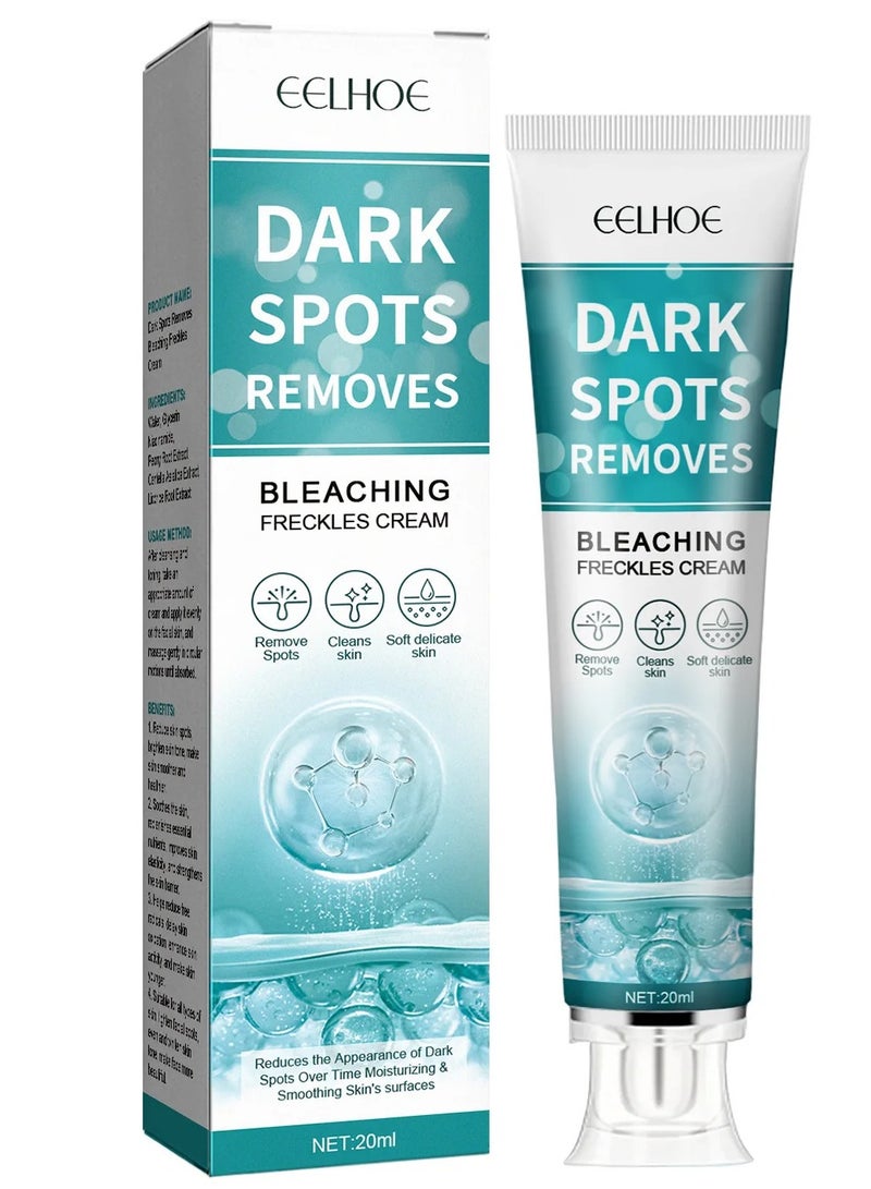 EELHOE كريم تبييض بقع داكنة يزيل النمش ويخفف البقع الداكنة ويوحد لون البشرة ويضيء complexion ويزيل النمش ويعزز الترطيب العميق مصحح البقع الداكنة 20 جرام - Image 1