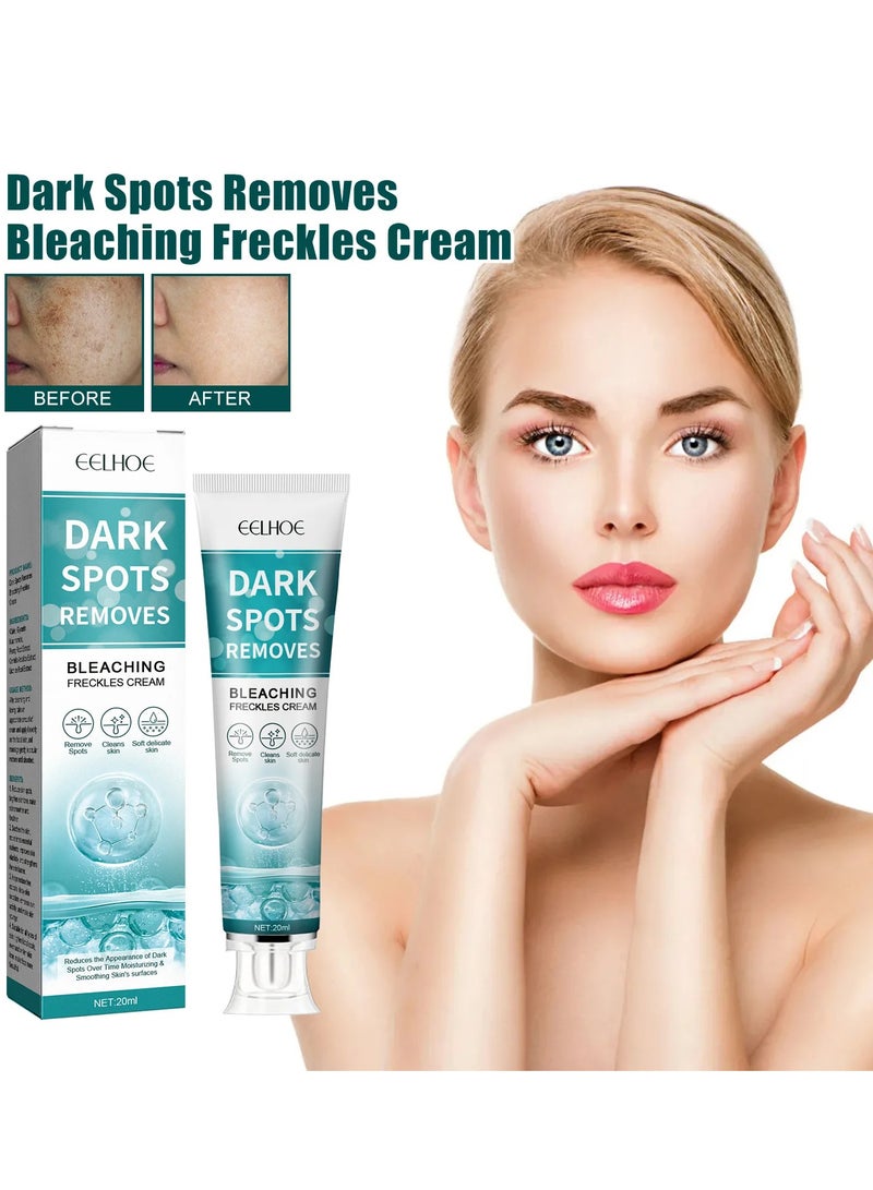 EELHOE كريم تبييض بقع داكنة يزيل النمش ويخفف البقع الداكنة ويوحد لون البشرة ويضيء complexion ويزيل النمش ويعزز الترطيب العميق مصحح البقع الداكنة 20 جرام - Image 2
