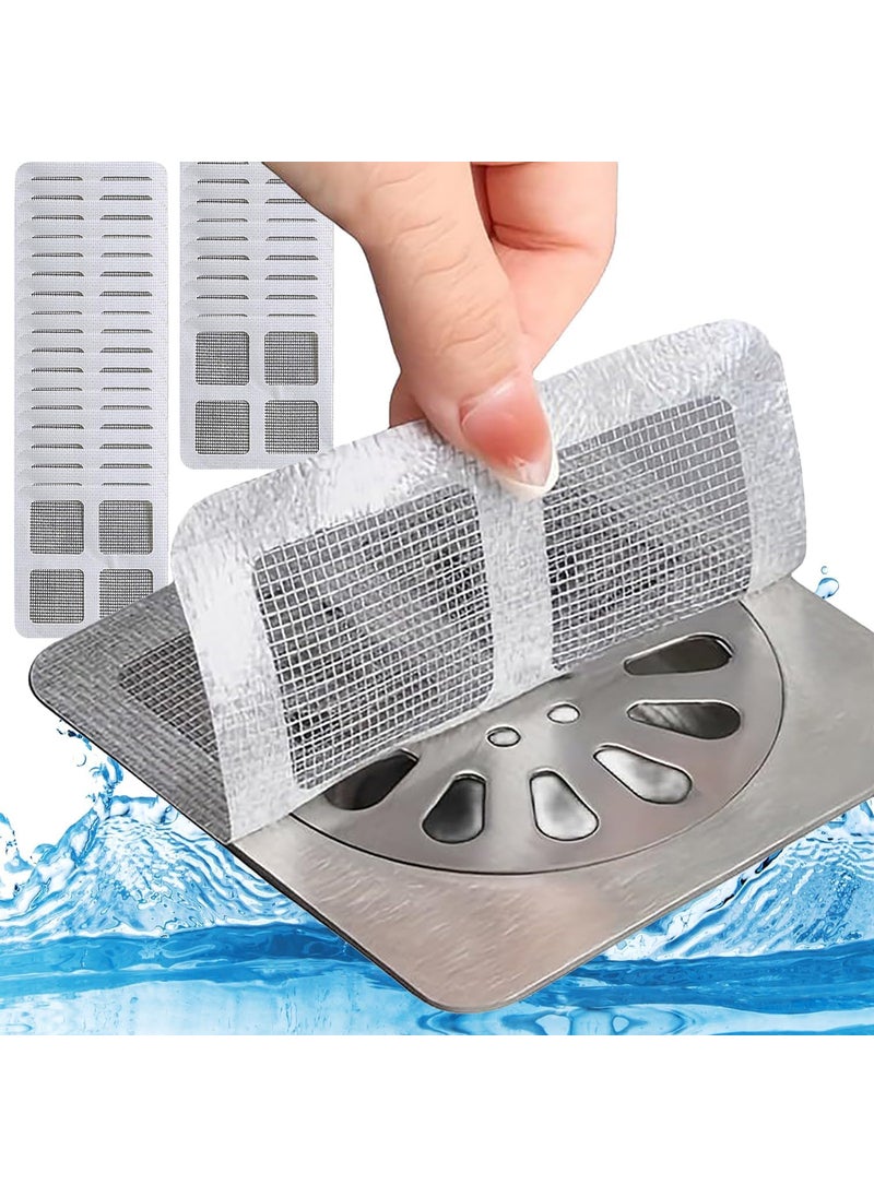 DLALA DLALA Disposable Shower Drain Hair Catcher Drain Hair Catcher Waterproof Mesh Stickers for Bathroom Accessories Apartment Essentials for Kitchen Sink Bathtub 5  - Image 1