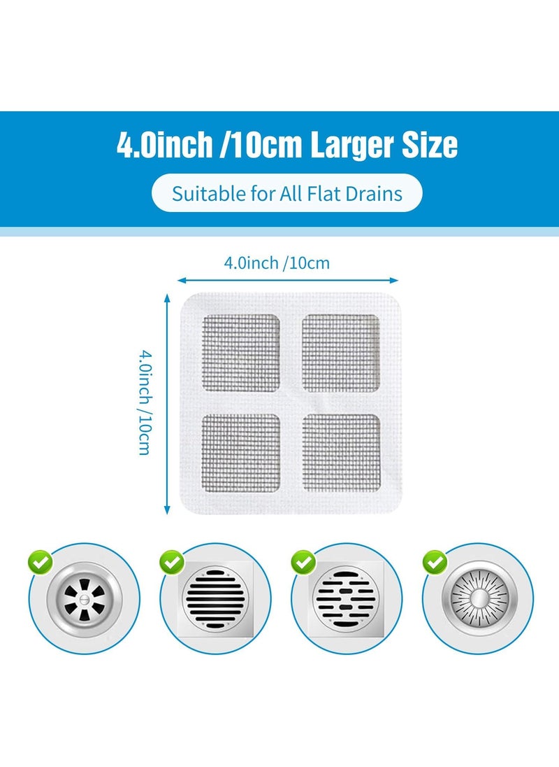 DLALA DLALA Disposable Shower Drain Hair Catcher Drain Hair Catcher Waterproof Mesh Stickers for Bathroom Accessories Apartment Essentials for Kitchen Sink Bathtub 5  - Image 5