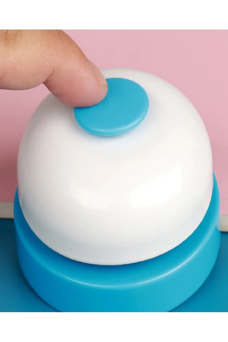 جرس المكتب، طاولة العشاء، جرس مسابقة التدافع للإجابة على الجرس، جرس تفاعلي في الفصل الدراسي للأطفال (أزرق) - Image 1