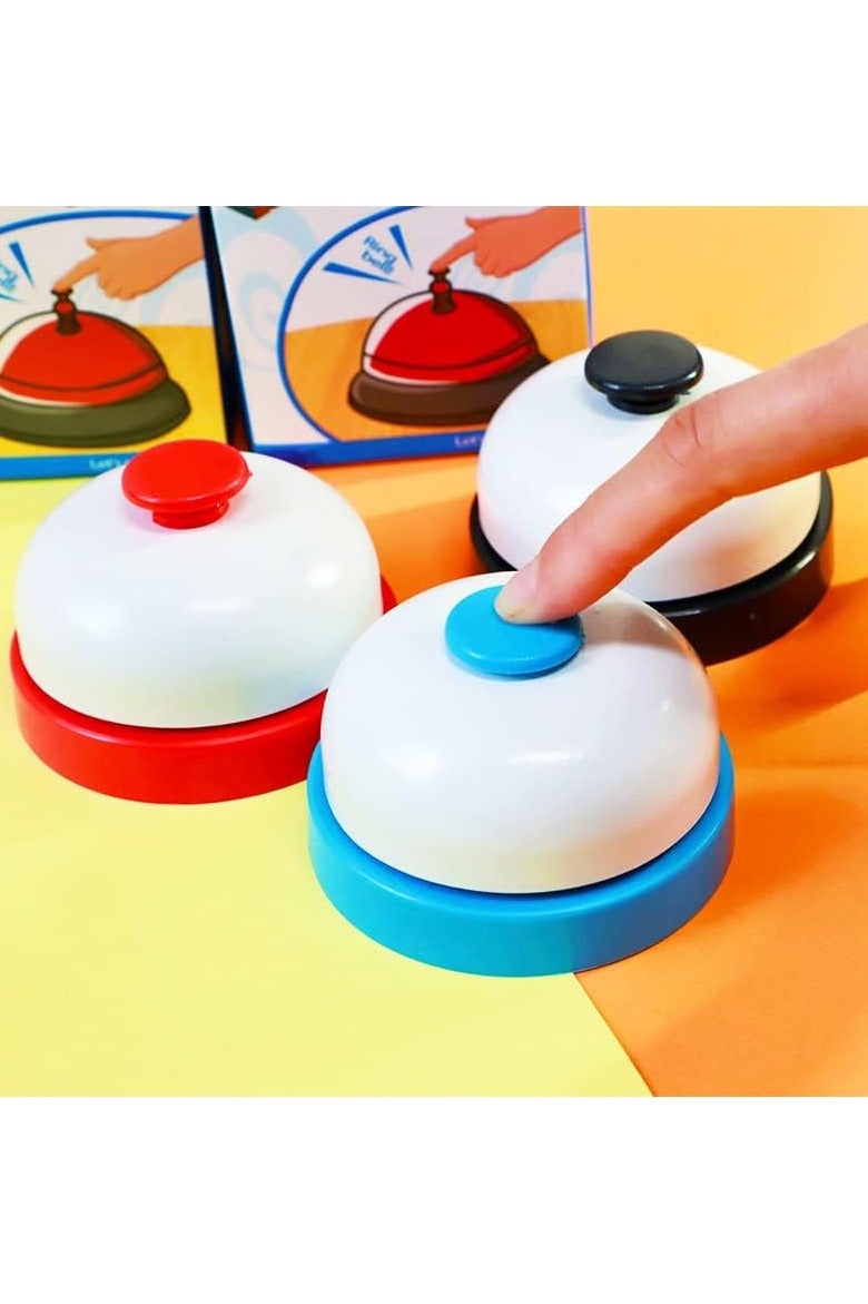 جرس المكتب، طاولة العشاء، جرس مسابقة التدافع للإجابة على الجرس، جرس تفاعلي في الفصل الدراسي للأطفال (أزرق) - Image 2